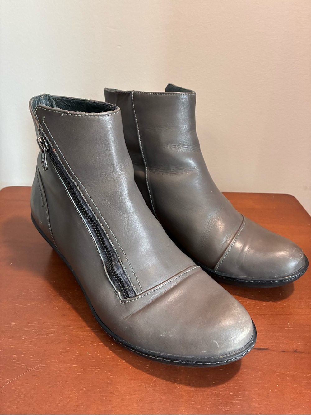 DANSKO Womens Billie Leather Ankle Boots Sz 40 Women’s Sz 9.5-10 Burnished Gray - Picture 7 of 14